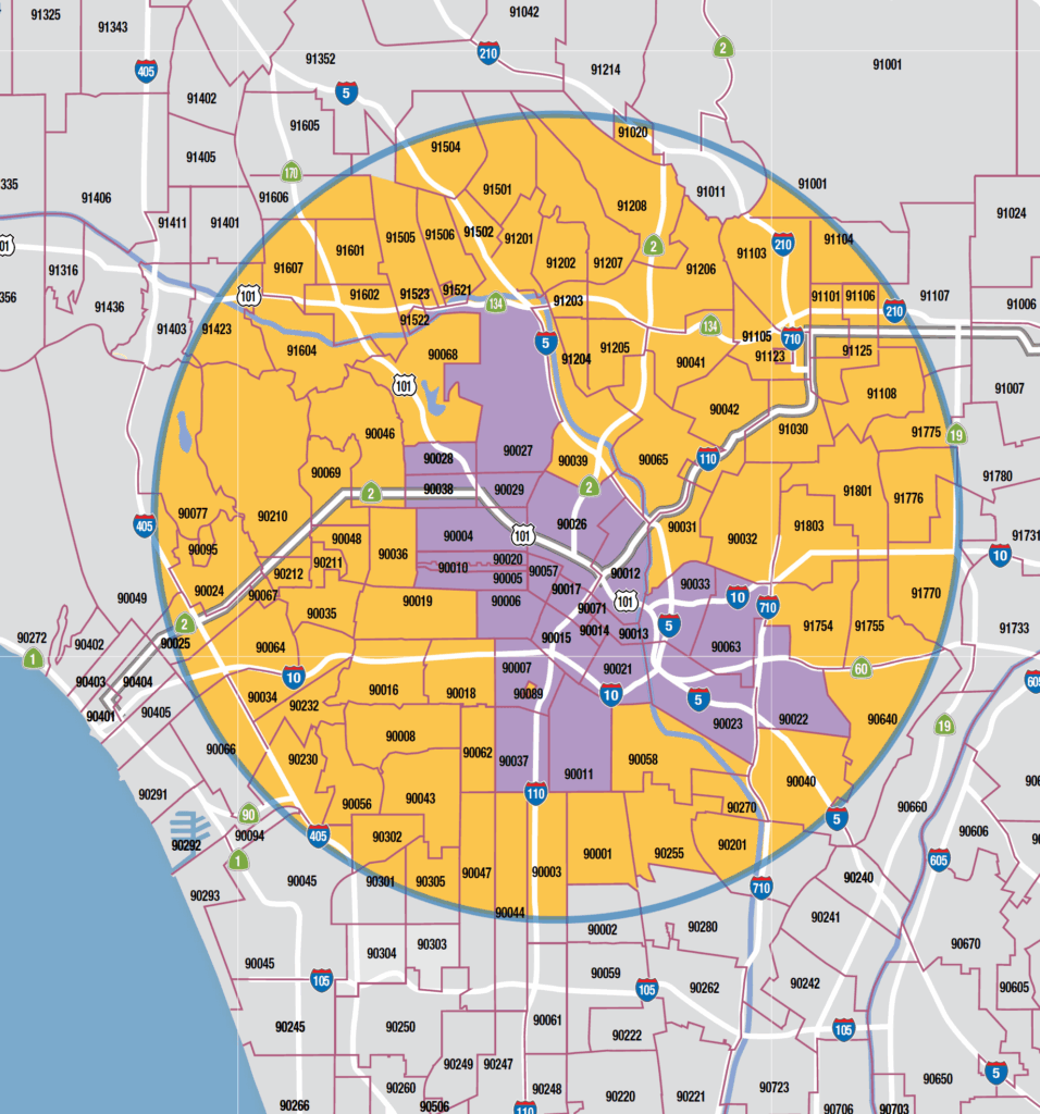 QueensCare Service Area Map